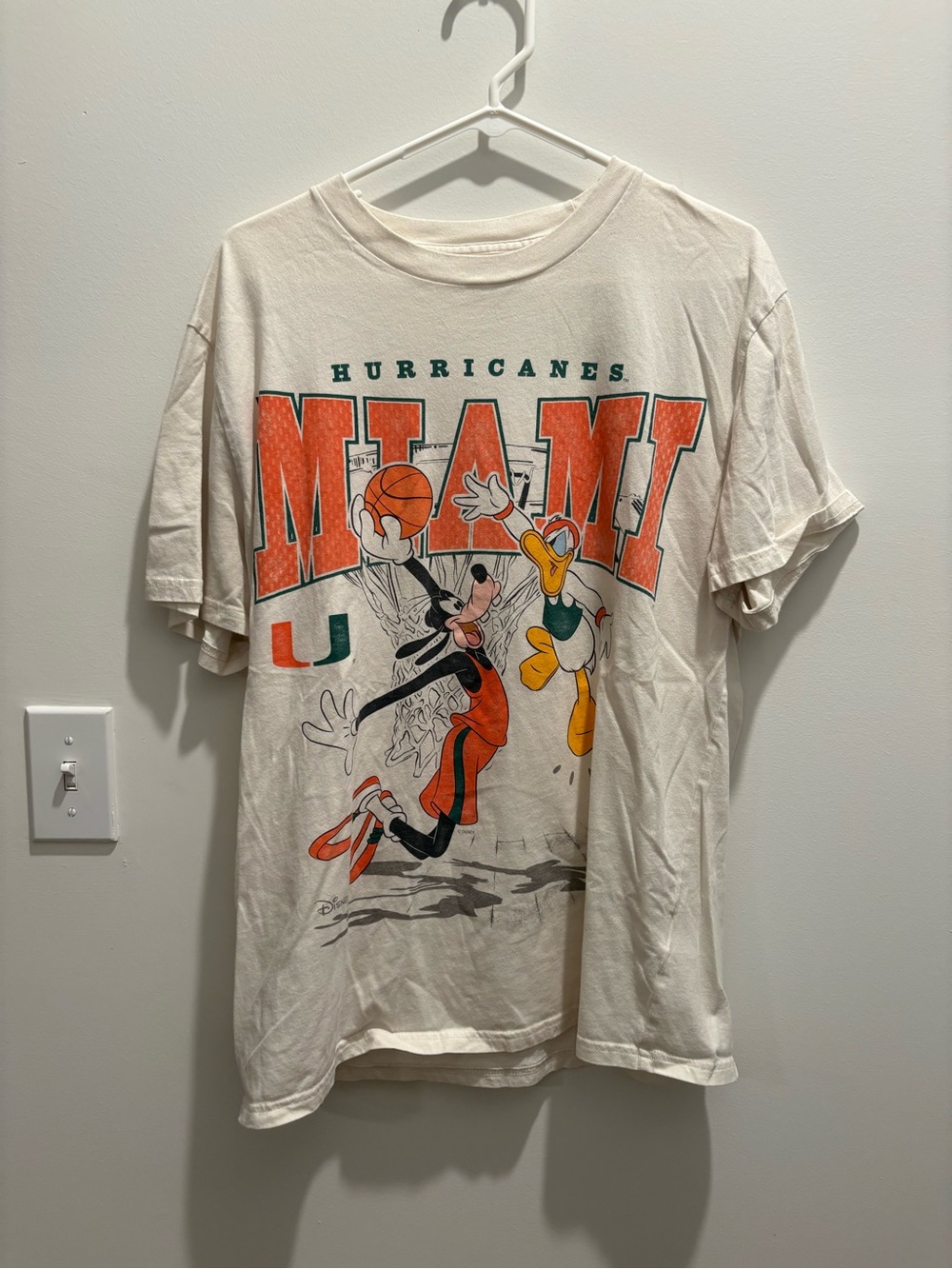 Hollister Miami Hurricanes Graphic Tee - White/Orange/Green